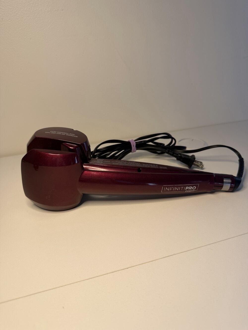 Conair Infiniti Pro Curl Secret Curling Iron Rotating Hair Curler Purple EUC!
